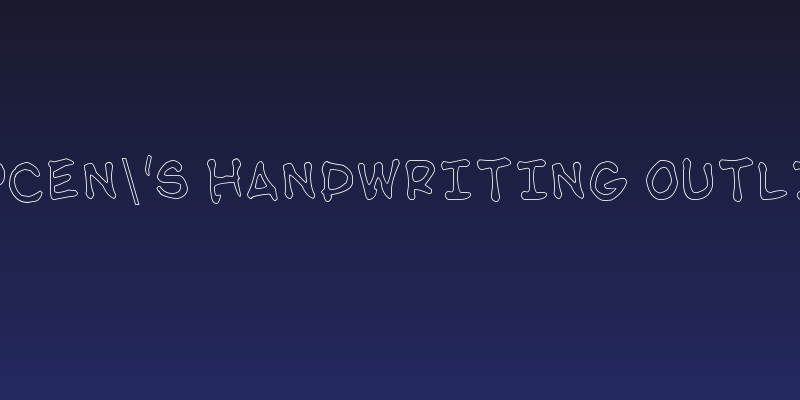 NipCen's Handwriting Outline Social Header