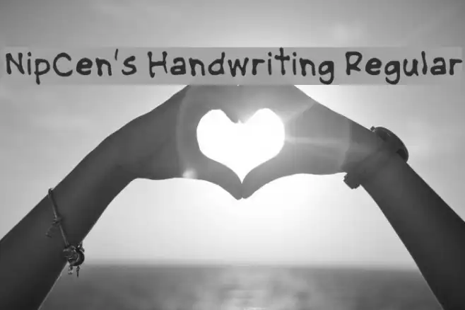 NipCen's Handwriting Regular Example 3