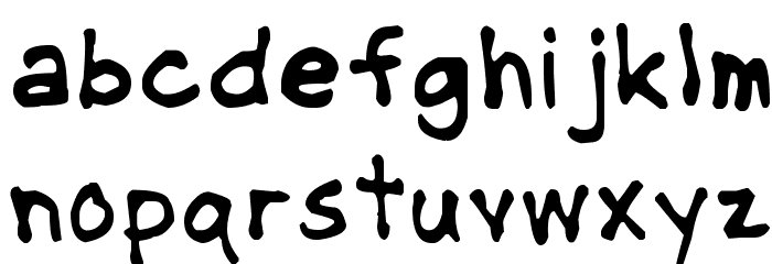 NipCen's Handwriting Regular Font LOWERCASE