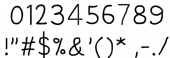 NipCen's Print Unicode Font OTHER CHARS