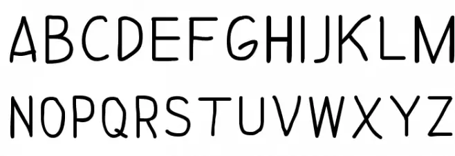 NipCen's Print Unicode Schriftart Groß