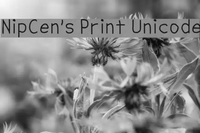 NipCen's Print Unicode Font examples