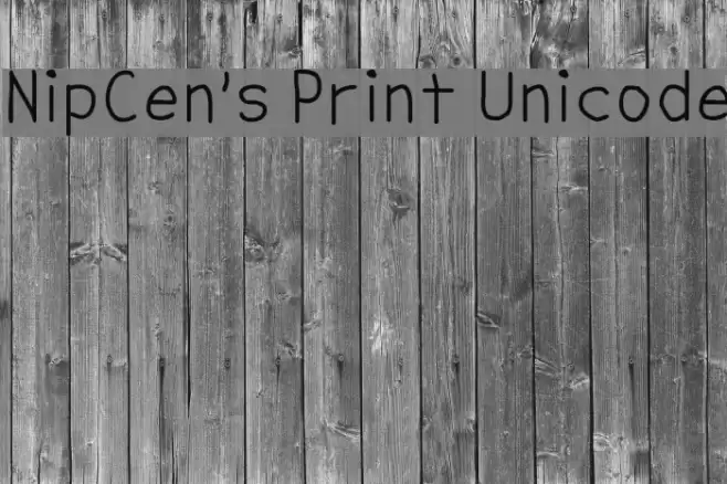 NipCen's Print Unicode Font examples