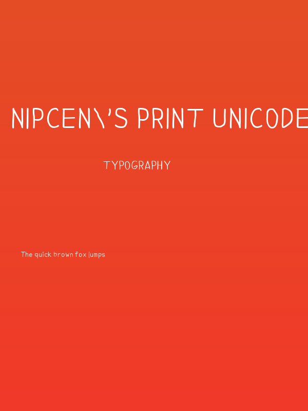 NipCen's Print Unicode Poster