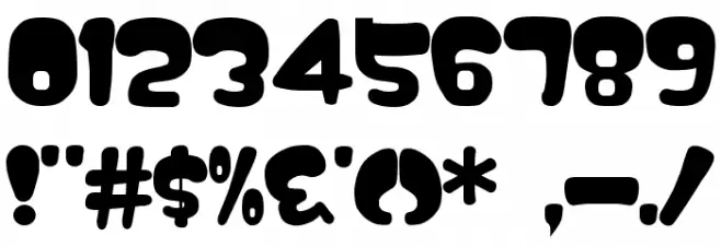 Nipple Font OTHER CHARS