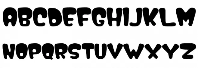 Nipple フォント 大文字