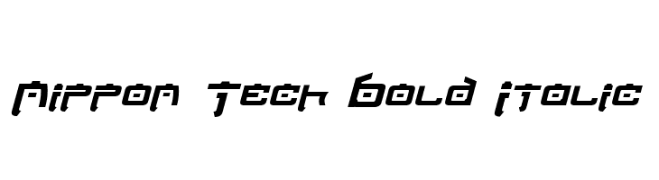 Nippon Tech Bold Italic  フリーフォントのダウンロード
