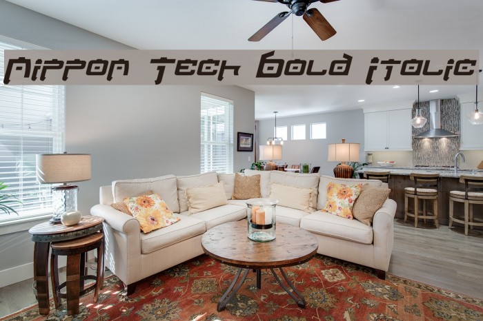 Nippon Tech Bold Italic Example 2