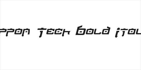 Nippon Tech Bold Italic Logo