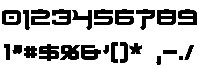 Nippon Tech Bold Font OTHER CHARS