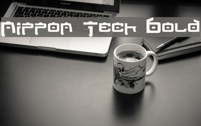Nippon Tech Bold Font examples