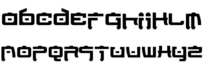 Nippon Tech Bold Font LOWERCASE