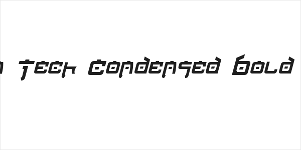 Nippon Tech Condensed Bold Italic Logo