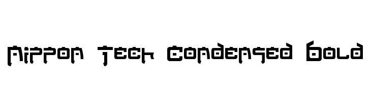 Nippon Tech Condensed Bold  les polices de caractères gratuit tlcharger