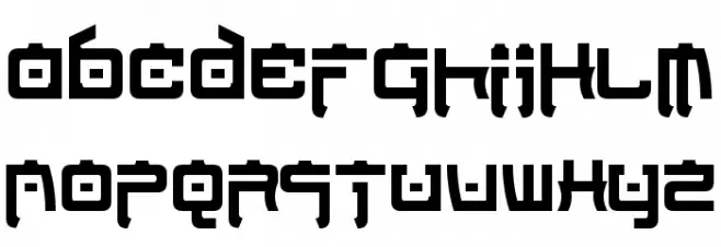 Nippon Tech Condensed Bold Fonte MAIÚSCULAS