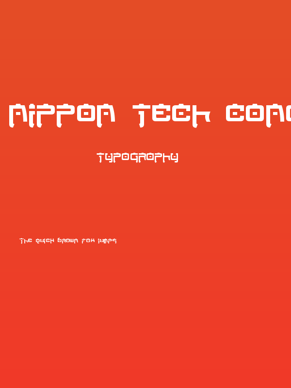 Nippon Tech Condensed Bold Poster