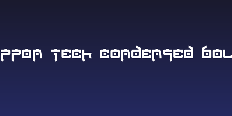 Nippon Tech Condensed Bold Social Header