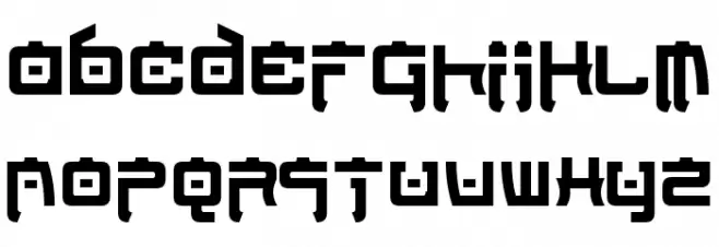 Nippon Tech Condensed Bold Fuentes MINÚSCULAS