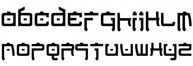 Nippon Tech Condensed फ़ॉन्ट अपरकेस