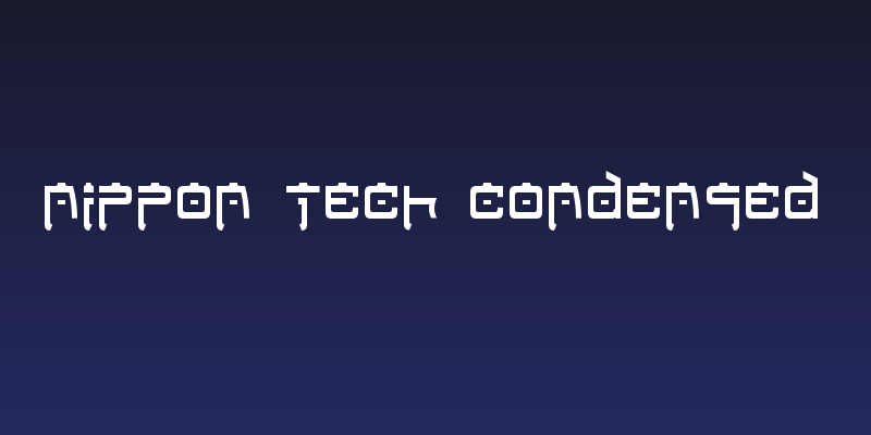 Nippon Tech Condensed Social Header