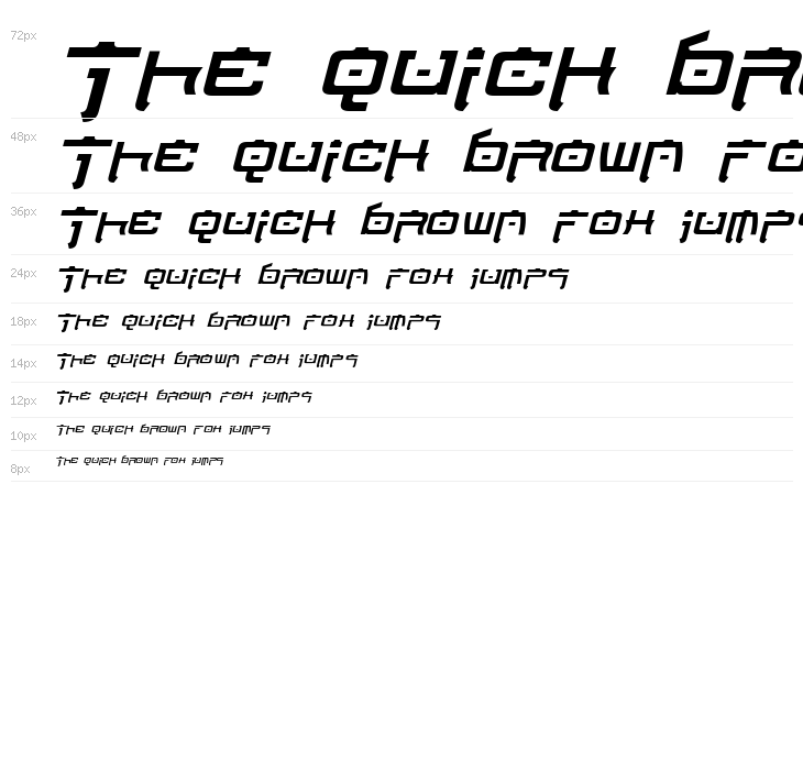 Nippon Tech Italic Waterfall