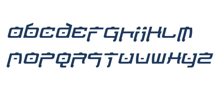 Nippon Tech Italic Lowercase
