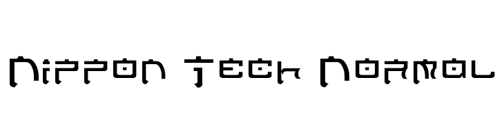 Nippon Tech Normal Font