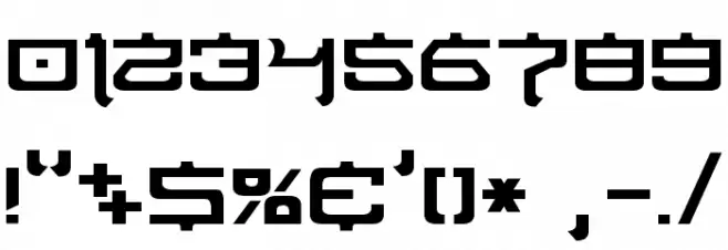 Nippon Tech Normal Font OTHER CHARS