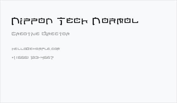 Nippon Tech Normal Business Card