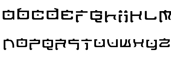 Nippon Tech Normal Font LOWERCASE
