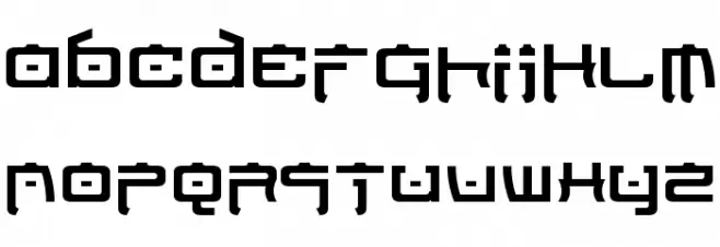 Nippon Tech 字体 小写