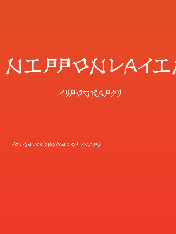 NipponLatin-Bold Poster