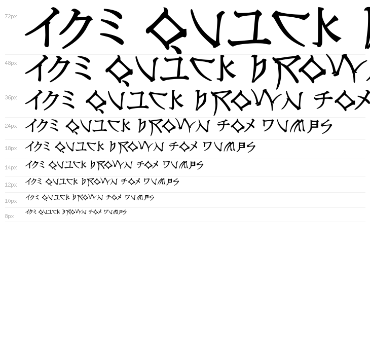 NipponLatin-Bold Waterfall