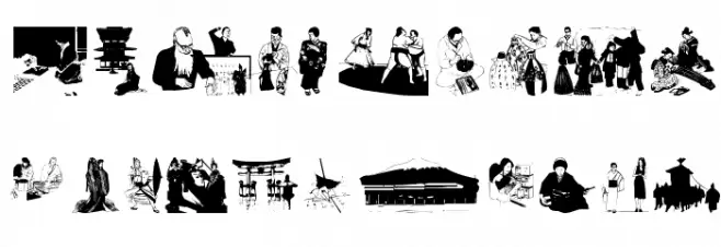Nipponia 字体 大写