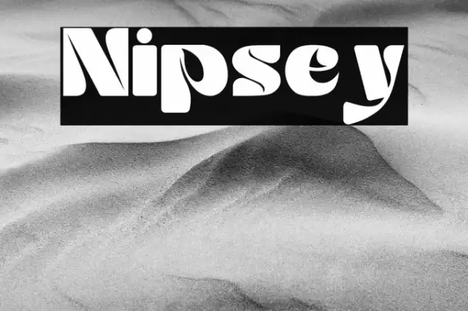 Nipsey Font examples