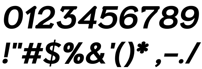 Niramit Bold Italic Font OTHER CHARS