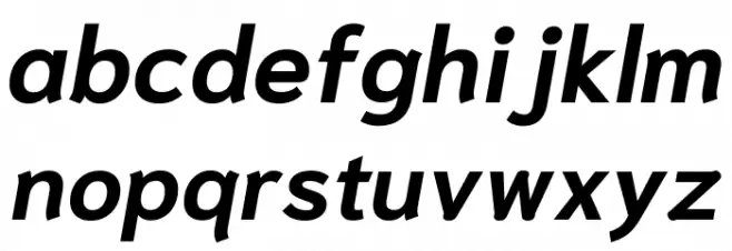 Niramit Bold Italic 字体 小写