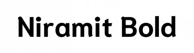 Niramit Bold  font caratteri gratis