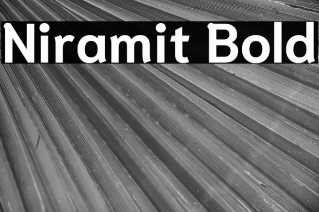 Niramit Bold Font examples