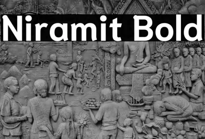 Niramit Bold Font examples