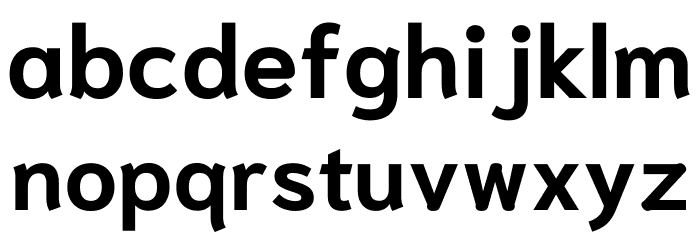 Niramit Bold Font LOWERCASE