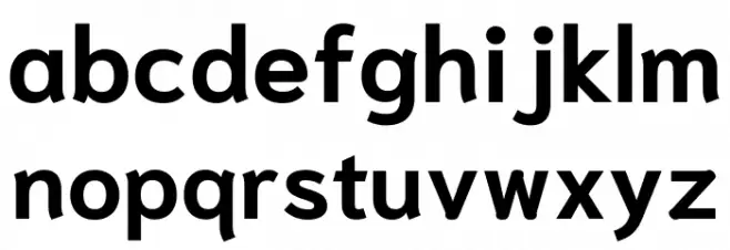 Niramit Bold Font Litere mici