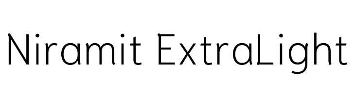 Niramit ExtraLight  baixar fontes gratis
