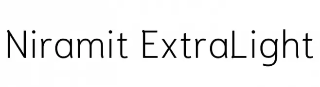 Niramit ExtraLight  Fuentes Gratis Descargar