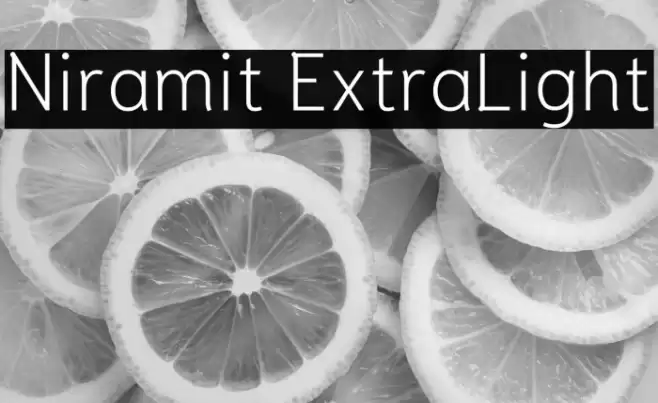 Niramit ExtraLight Font examples