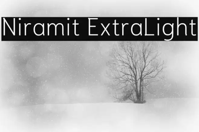 Niramit ExtraLight Font examples