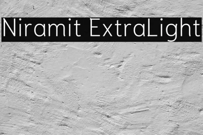 Niramit ExtraLight Font examples