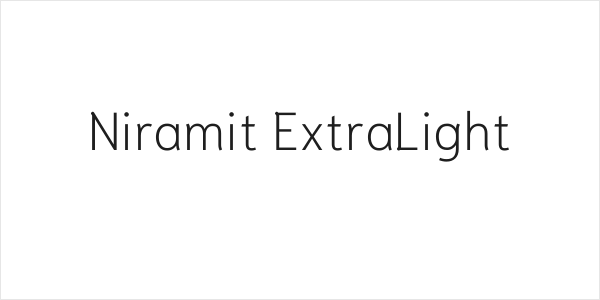Niramit ExtraLight Logo