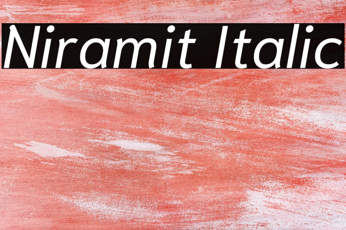 Niramit Italic Example 1