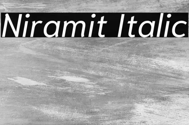 Niramit Italic Font examples